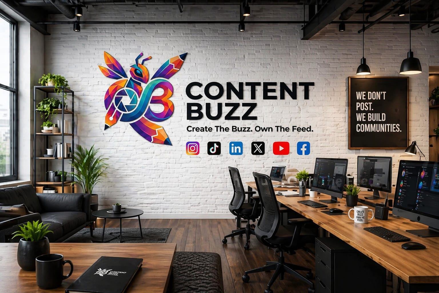 The Content Buzz office